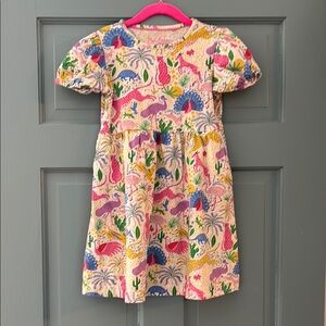 Mini Boden Colorful Animal Print Dress Size 7-8
